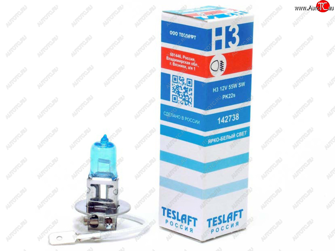 175 р. Лампа 12V H3 55W РK22s 3600К 1050лм Super White TESLAFT (Россия) TESLAFT 4631111142738 TESLAFT 4631111142738  с доставкой в г. Кемерово