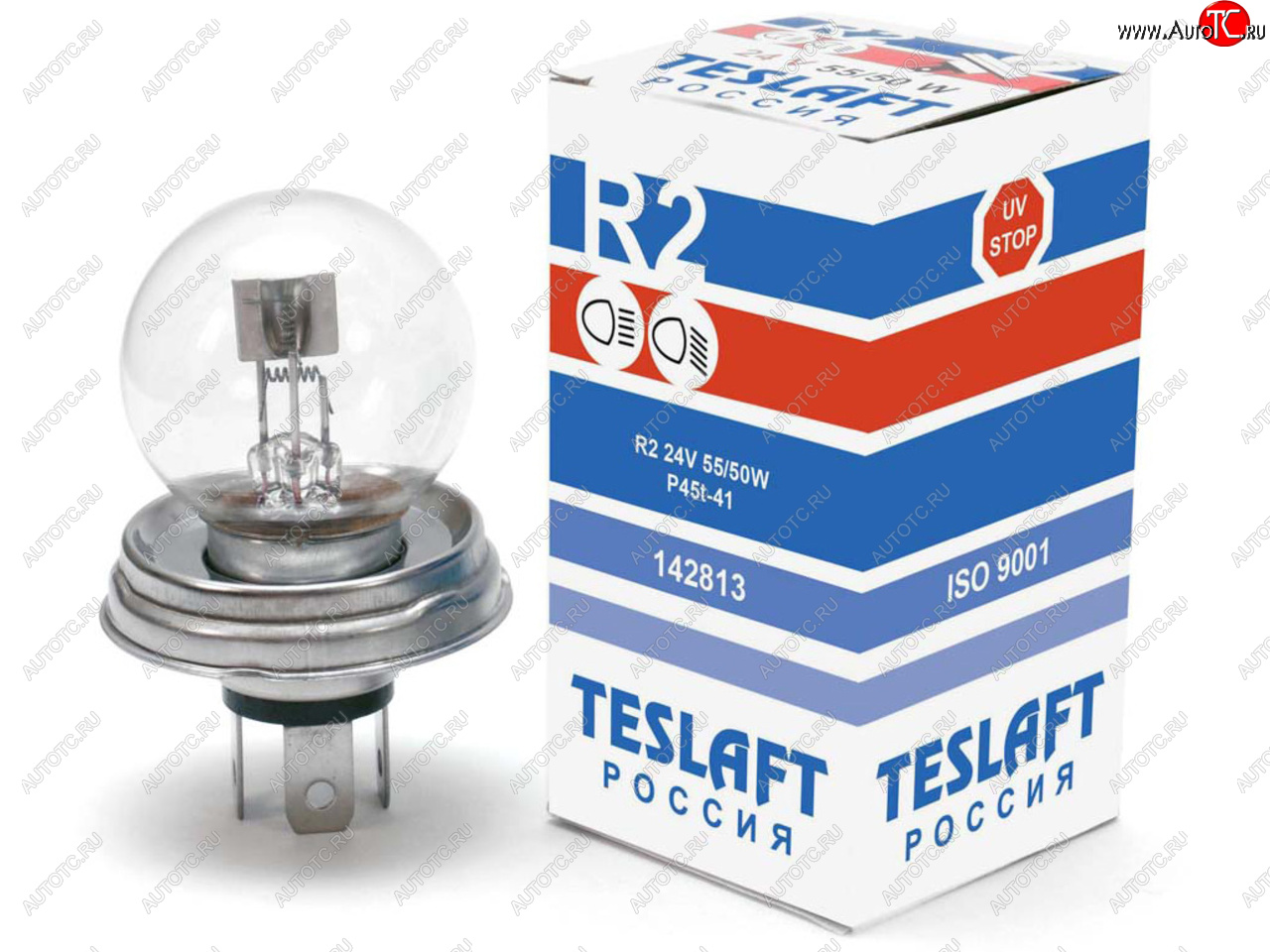 148 р. Лампа 24V R2 5550W P45t-41 14001000лм Стандарт TESLAFT (Россия) TESLAFT 4631111142813  с доставкой в г. Кемерово