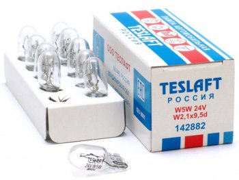 16 р. Лампа 24V W5W T10 W2.1x9.5d 50лм Стандарт TESLAFT (Россия) TESLAFT 4631111142882  с доставкой в г. Кемерово. Увеличить фотографию 1