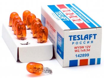 21 р. Лампа 12V WY5W W2.1x9.5d 30лм желтая Amber TESLAFT (Россия) TESLAFT 4631111142899  с доставкой в г. Кемерово. Увеличить фотографию 1