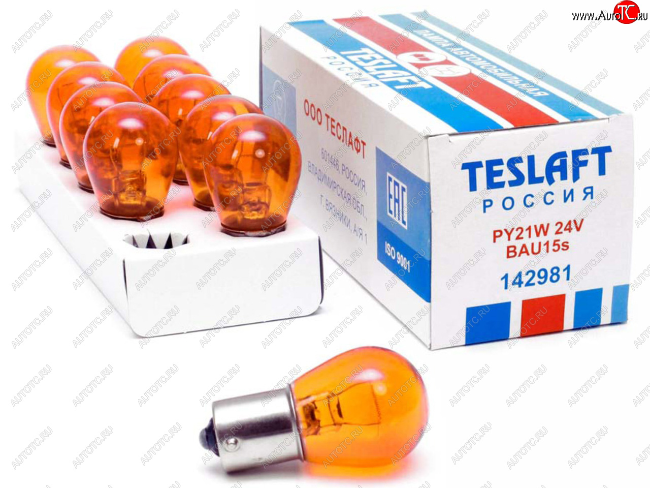 46 р. Лампа 24V PY21W BAU15s 250лм желтая Amber TESLAFT (Россия) TESLAFT 4631111142981  с доставкой в г. Кемерово