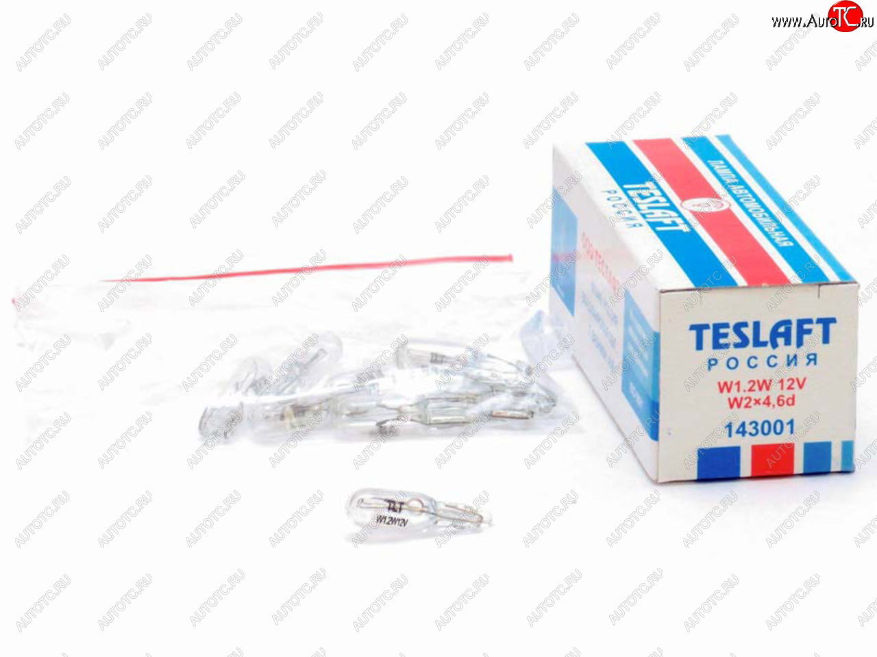 18 р. Лампа 12V W1.2W W2x4.6d 8лм Стандарт TESLAFT (Россия) TESLAFT 4631111143001  с доставкой в г. Кемерово