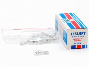 19 р. Лампа 24V W1.2W W2x4.6d 8лм Стандарт TESLAFT (Россия) TESLAFT 4631111143018  с доставкой в г. Кемерово. Увеличить фотографию 1