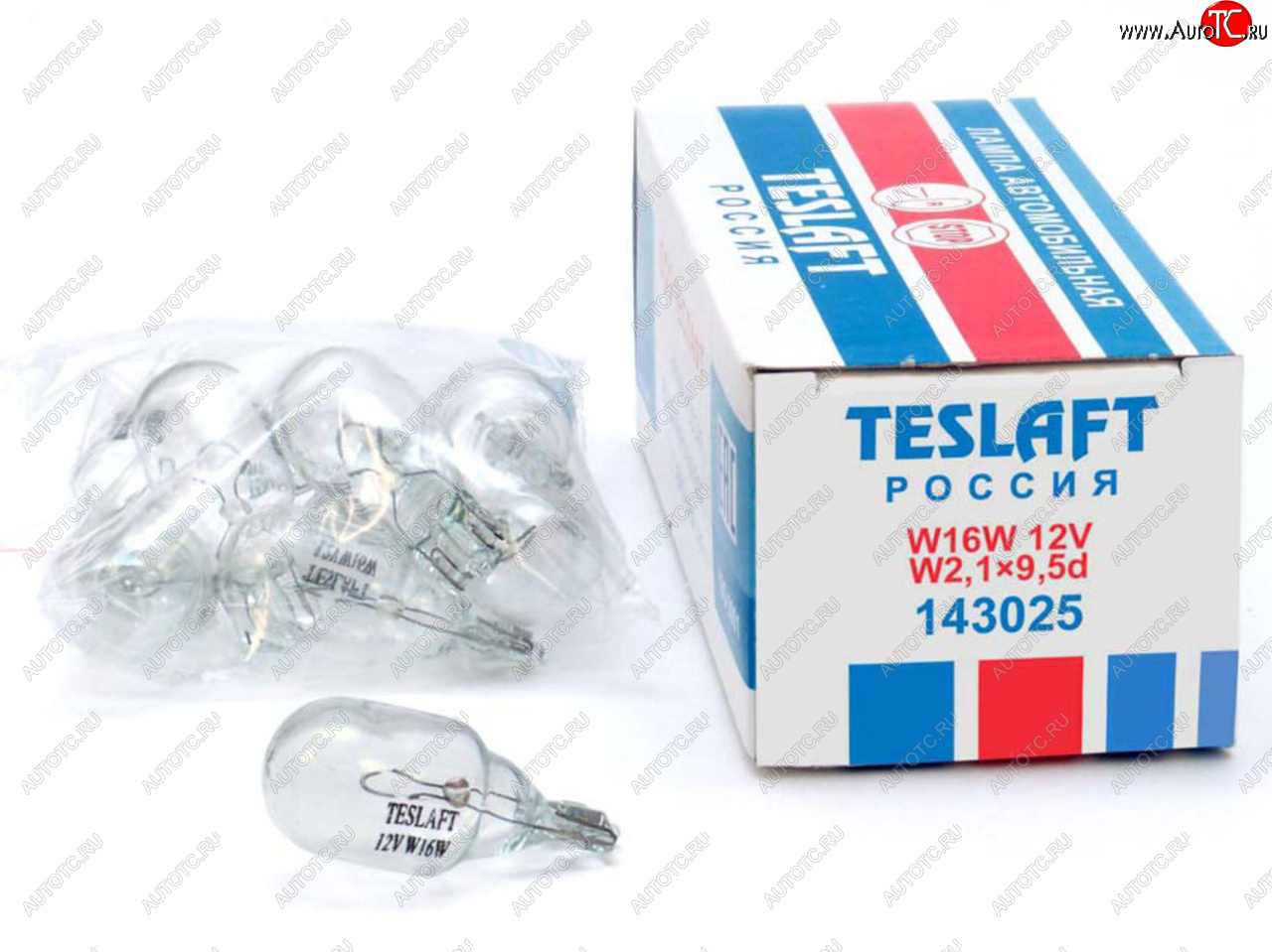 49 р. Лампа 12V W16W W2.1x9.5d 300лм Стандарт TESLAFT (Россия) TESLAFT 4631111143025  с доставкой в г. Кемерово