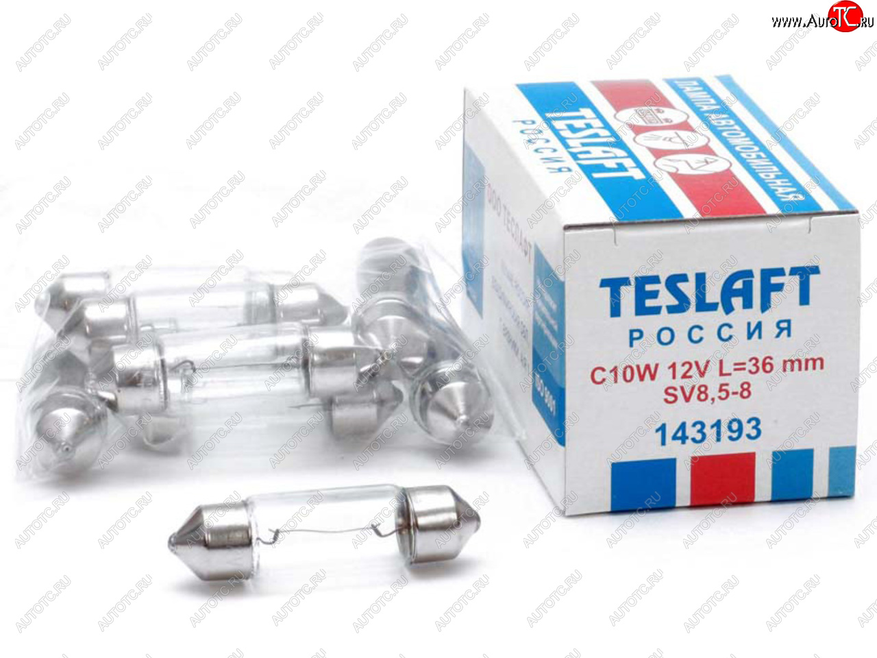 36 р. Лампа 12V C10W SV8.5-8 36мм 110лм TESLAFT (Россия) TESLAFT 4631111143193 TESLAFT 4631111143193  с доставкой в г. Кемерово