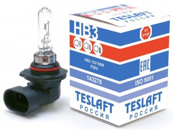299 р. Лампа 12V HB3 65W P20d 1850лм Стандарт TESLAFT (Россия) TESLAFT 4631111143278  с доставкой в г. Кемерово. Увеличить фотографию 1