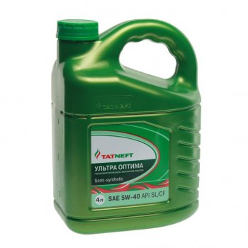 1 699 р. Масло моторное Ультра-Оптима API SL/CF 5W40 п/синт.4л ТАТНЕФТЬ ТАТНЕФТЬ 4650229680604 ТАТНЕФТЬ 4650229680604  с доставкой в г. Кемерово. Увеличить фотографию 1