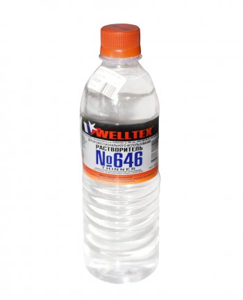 114 р. Растворитель 646 0.5л WELLTEX WELLTEX 4670007990190  с доставкой в г. Кемерово. Увеличить фотографию 1