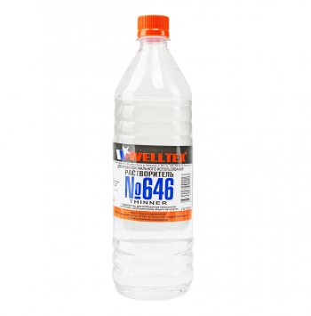 182 р. Растворитель 646 1л WELLTEX WELLTEX 4670007990213  с доставкой в г. Кемерово. Увеличить фотографию 1
