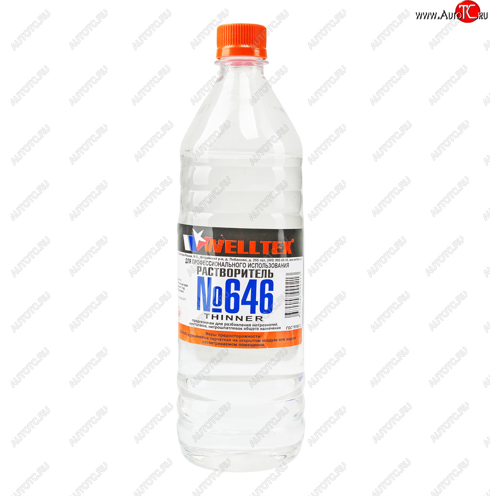 182 р. Растворитель 646 1л WELLTEX WELLTEX 4670007990213  с доставкой в г. Кемерово