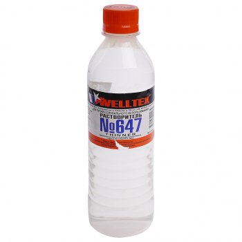 127 р. Растворитель 647 0.5л WELLTEX WELLTEX 4670007990275  с доставкой в г. Кемерово. Увеличить фотографию 1