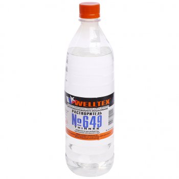 247 р. Растворитель 649 1л WELLTEX WELLTEX 4670007990374  с доставкой в г. Кемерово. Увеличить фотографию 1