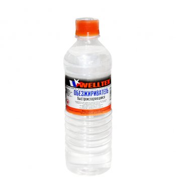 189 р. Обезжириватель быстроиспаряющийся 0.5л WELLTEX WELLTEX 4670007990671  с доставкой в г. Кемерово. Увеличить фотографию 1