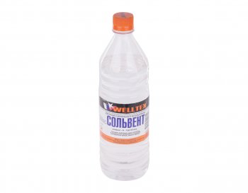 399 р. Растворитель СОЛЬВЕНТ 1л WELLTEX WELLTEX 4670007990855  с доставкой в г. Кемерово. Увеличить фотографию 1