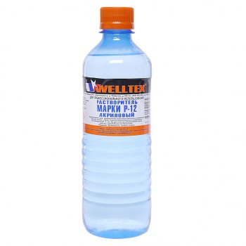 231 р. Растворитель Р-12 0.5л WELLTEX WELLTEX 4670007991234  с доставкой в г. Кемерово. Увеличить фотографию 1