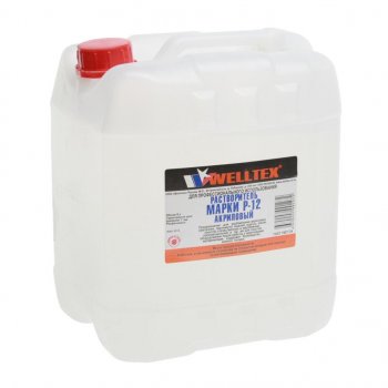 1 779 р. Растворитель Р-12 5л WELLTEX WELLTEX 4670007991272  с доставкой в г. Кемерово. Увеличить фотографию 1