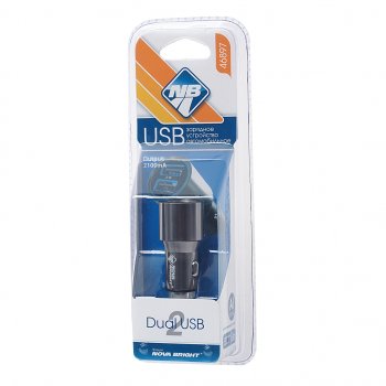 339 р. Устройство зарядное в прикуриватель 2USB 12V 2.1А NOVA BRIGHT NOVA BRIGHT 46897  с доставкой в г. Кемерово. Увеличить фотографию 1