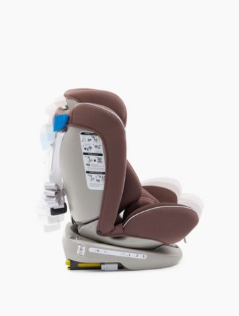 15 599 р. Автокресло детское 0-36кг (0+I-ll-IlI) 0-12лет chocolate UNIX Isofix HAPPY BABY HAPPY BABY 4690624066269  с доставкой в г. Кемерово. Увеличить фотографию 8