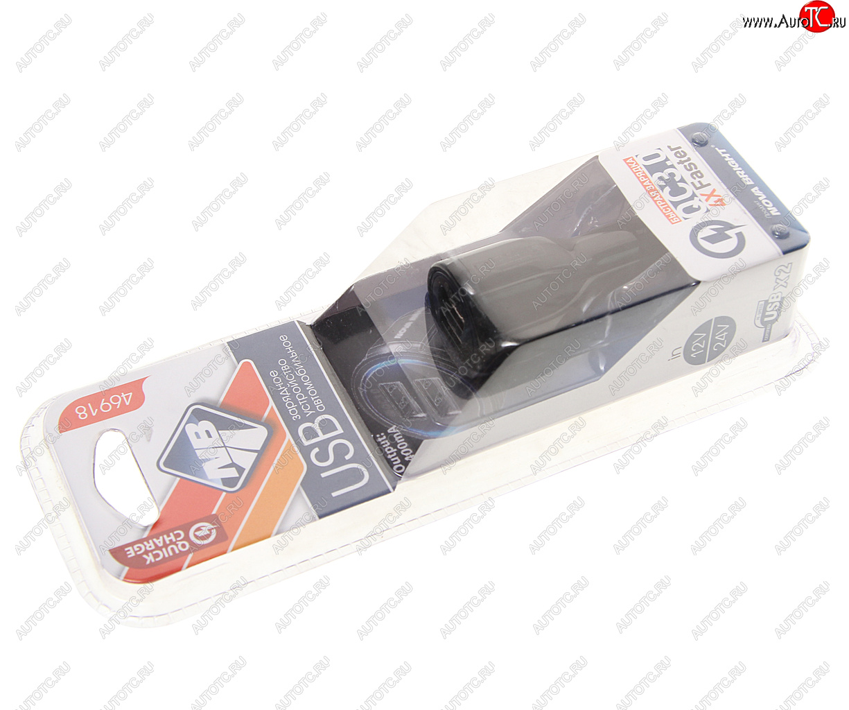 499 р. Устройство зарядное в прикуриватель 2USB 12V NOVA BRIGHT NOVA BRIGHT 46918  с доставкой в г. Кемерово