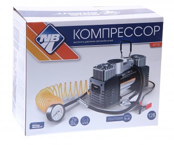 3 599 р. Компрессор автомобильный 75лмин. 10атм. 25А 12V на клеммы АКБ NOVA BRIGHT NOVA BRIGHT 47112  с доставкой в г. Кемерово. Увеличить фотографию 3