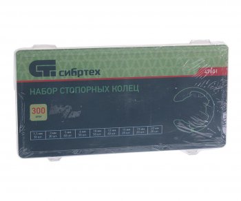 629 р. Набор стопорных колец в отверстие 1.5-22мм 300шт. СИБРТЕХ СИБРТЕХ 47601  с доставкой в г. Кемерово. Увеличить фотографию 2