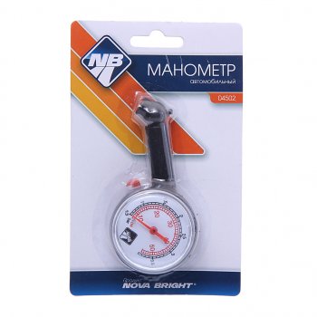 110 р. Манометр шинный механический 3.5атм. NOVA BRIGHT NOVA BRIGHT 47755  с доставкой в г. Кемерово. Увеличить фотографию 1