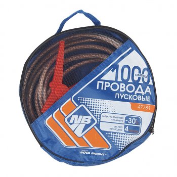 1 599 р. Провода для прикуривания 1000А 4.0м NOVA BRIGHT NOVA BRIGHT 47781 NOVA BRIGHT 47781  с доставкой в г. Кемерово. Увеличить фотографию 2