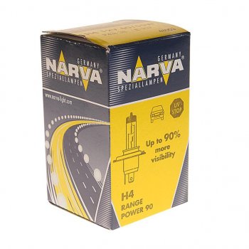 529 р. Лампа 12V H4 6055W P43t-38 +90% Range Power NARVA NARVA 480033000  с доставкой в г. Кемерово. Увеличить фотографию 2