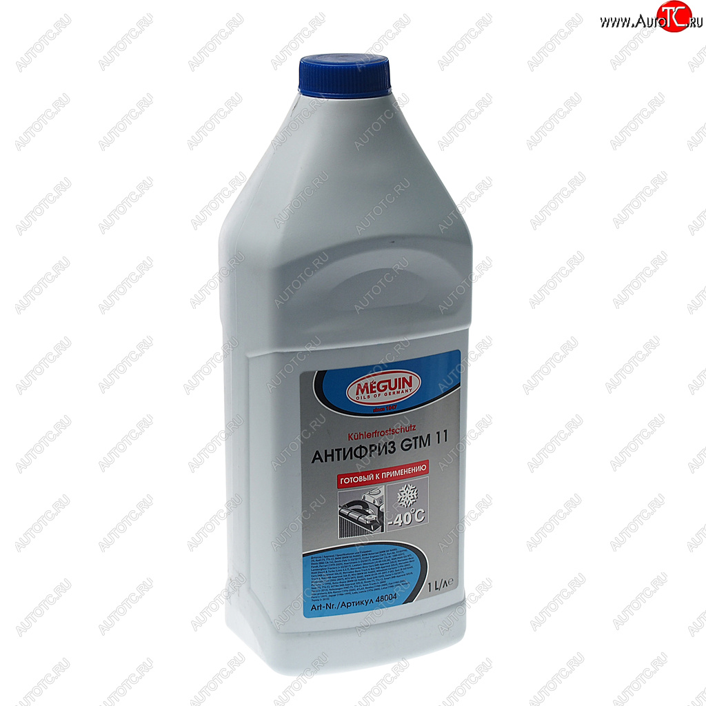 329 р. Антифриз синий -40C 1л GTM11 MEGUIN MEGUIN 48004 MEGUIN 48004  с доставкой в г. Кемерово