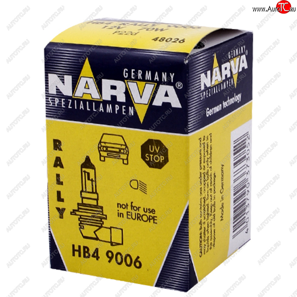 539 р. Лампа 12V HB4 70W P22d Rallye NARVA NARVA 480263000  с доставкой в г. Кемерово