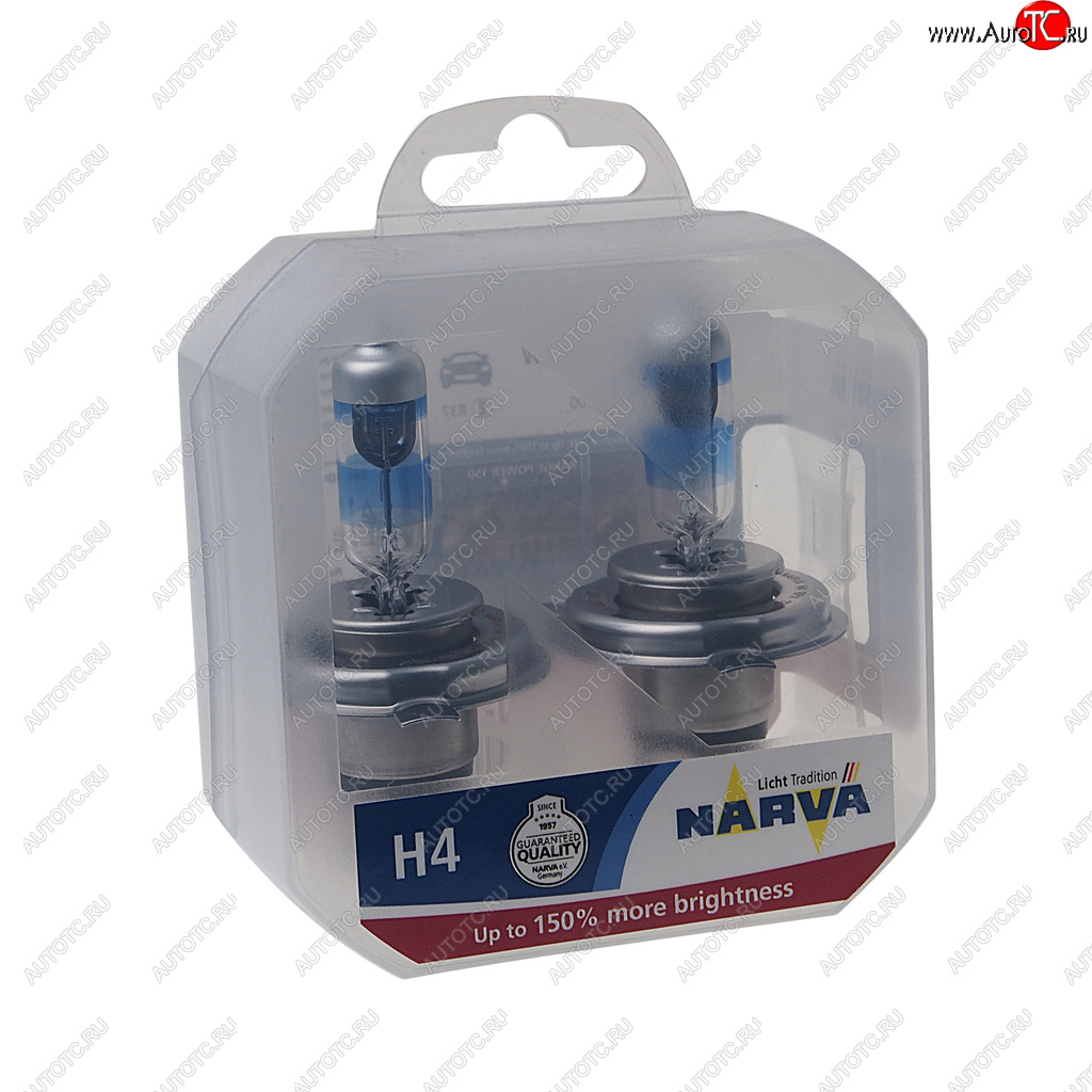 1 559 р. Лампа 12V H4 6055W P43t +150% бокс (2шт.) Range Power 150 NARVA NARVA 480692100  с доставкой в г. Кемерово