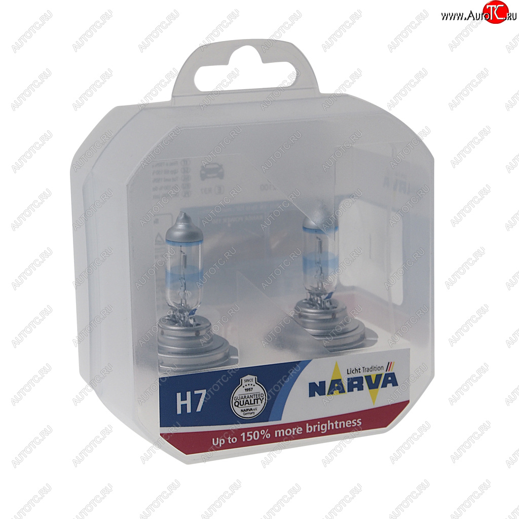 2 399 р. Лампа 12V H7 55W PX26d +150% бокс (2шт.) Range Power 150NARVA NARVA 480712100  с доставкой в г. Кемерово