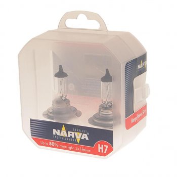 1 599 р. Лампа 12V H7 55W PX26d +50% бокс (2шт.) Range Power 50+ NARVA NARVA 483392100  с доставкой в г. Кемерово. Увеличить фотографию 2