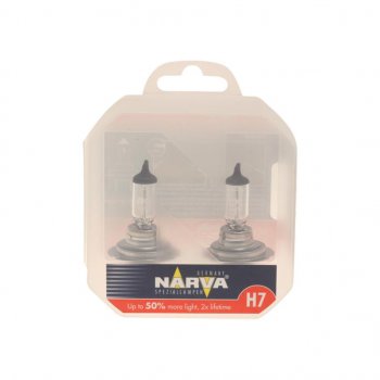 1 599 р. Лампа 12V H7 55W PX26d +50% бокс (2шт.) Range Power 50+ NARVA NARVA 483392100  с доставкой в г. Кемерово. Увеличить фотографию 1
