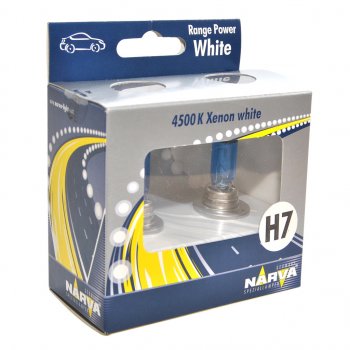 1 199 р. Лампа 12V H7 55W PX26d 4500K бокс (2шт.) Range Power White NARVA NARVA 486072100  с доставкой в г. Кемерово. Увеличить фотографию 1