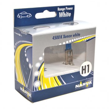 899 р. Лампа 12V H1 55W P14.5s 4500K бокс (2шт.) Range Power White NARVA NARVA 486412100  с доставкой в г. Кемерово. Увеличить фотографию 1