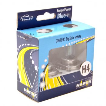 1 079 р. Лампа 12V H4 6055W P43t-38 +50% бокс (2шт.) Range Power Blue+ NARVA NARVA 486772100  с доставкой в г. Кемерово. Увеличить фотографию 1