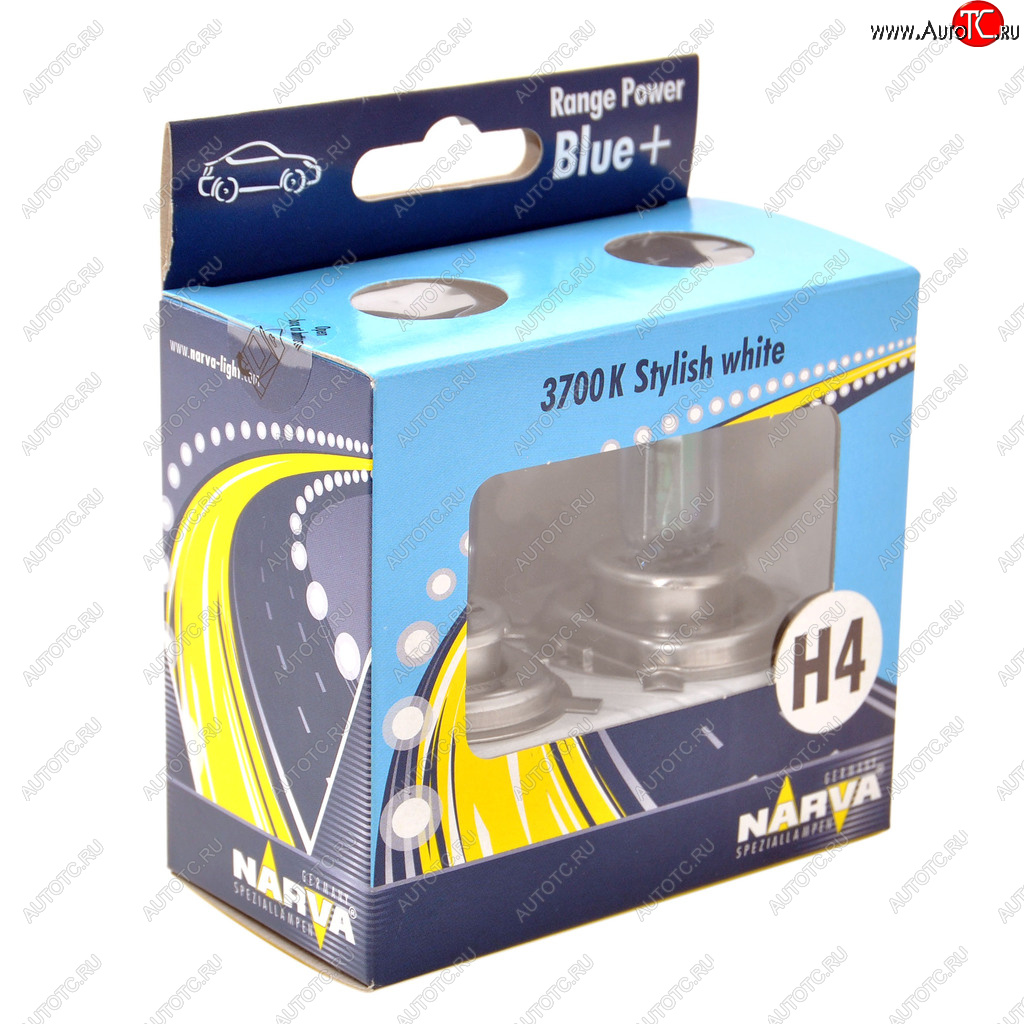 1 079 р. Лампа 12V H4 6055W P43t-38 +50% бокс (2шт.) Range Power Blue+ NARVA NARVA 486772100  с доставкой в г. Кемерово