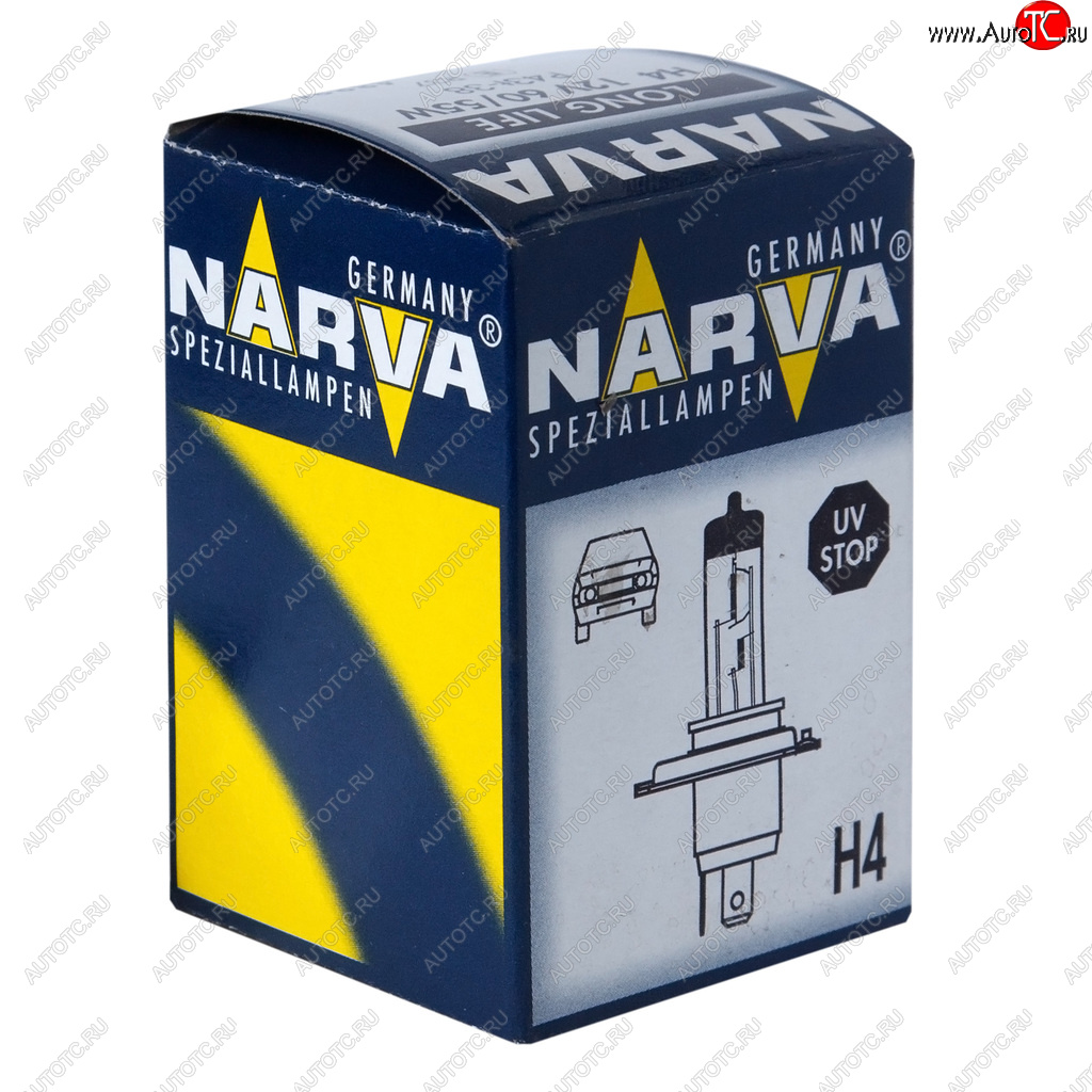 399 р. Лампа 12V H4 6055W P43t-38 Long Life NARVA NARVA 488893000  с доставкой в г. Кемерово