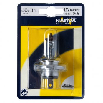 389 р. Лампа 12V H4 10090W P43t-38 блистер (1шт.) Rallye NARVA NARVA 489014000  с доставкой в г. Кемерово. Увеличить фотографию 1