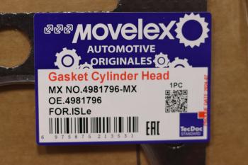 1 859 р. Прокладка головки блока КАМАЗ-6520-19 дв.CUMMINS ISLe MOVELEX MOVELEX 4981796-mx  с доставкой в г. Кемерово. Увеличить фотографию 5