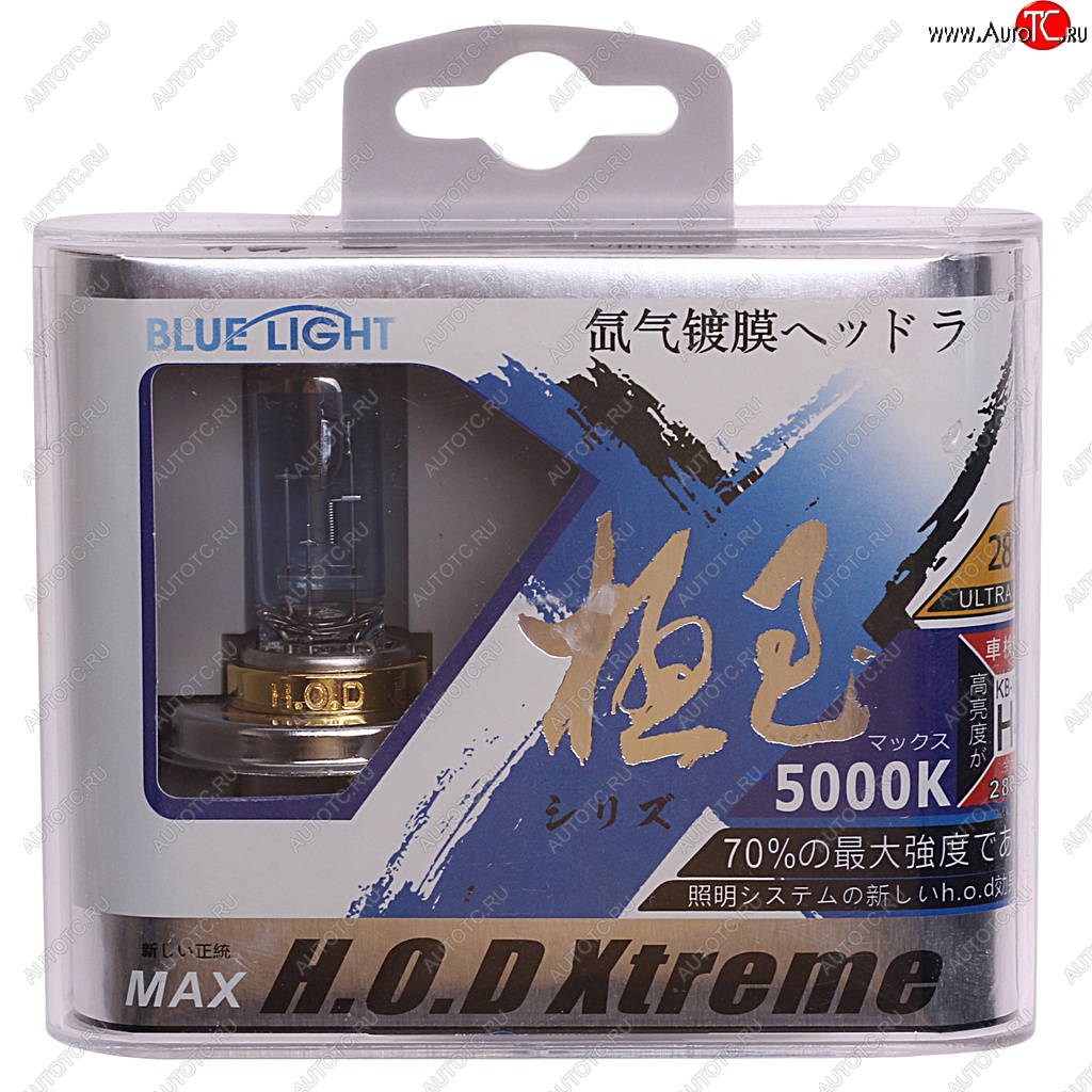 1 079 р. Лампа 12V H4 60/55W P43t 5000K бокс (2шт.) HOD XTREME  500032  500032  с доставкой в г. Кемерово