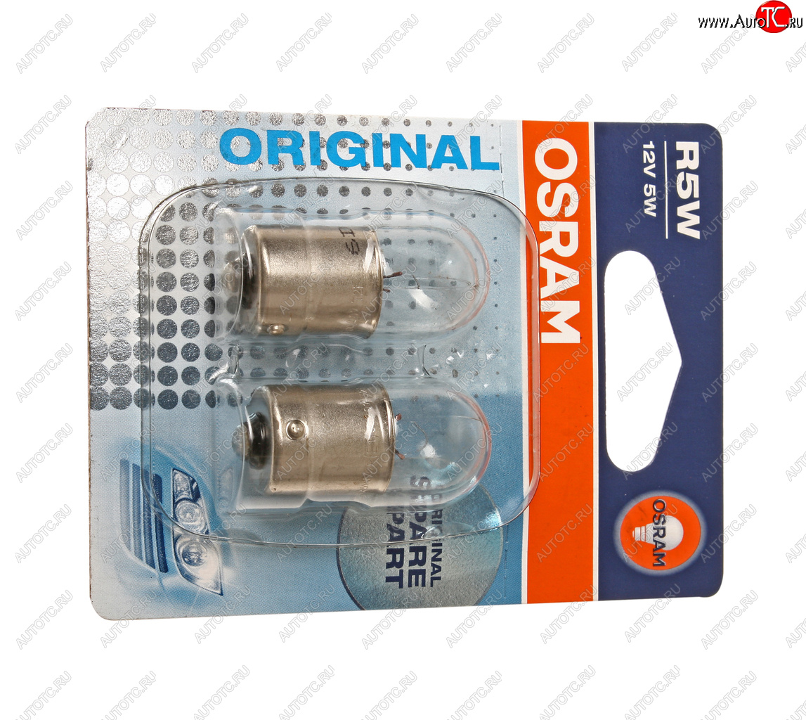 151 р. Лампа 12V R5W BA15s блистер (2шт.) OSRAM OSRAM 5007-02b  с доставкой в г. Кемерово