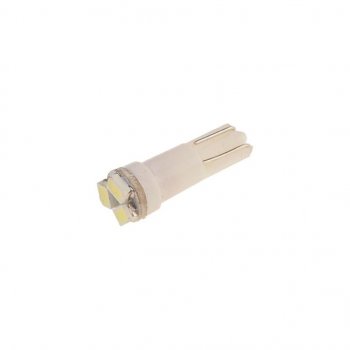 10 р. Лампа светодиодная 12V T5 W2x4.6d 6000K бесцокольная 3 светодиода MEGAPOWER MEGAPOWER-AUTOMOTIVE 50115w  с доставкой в г. Кемерово. Увеличить фотографию 2