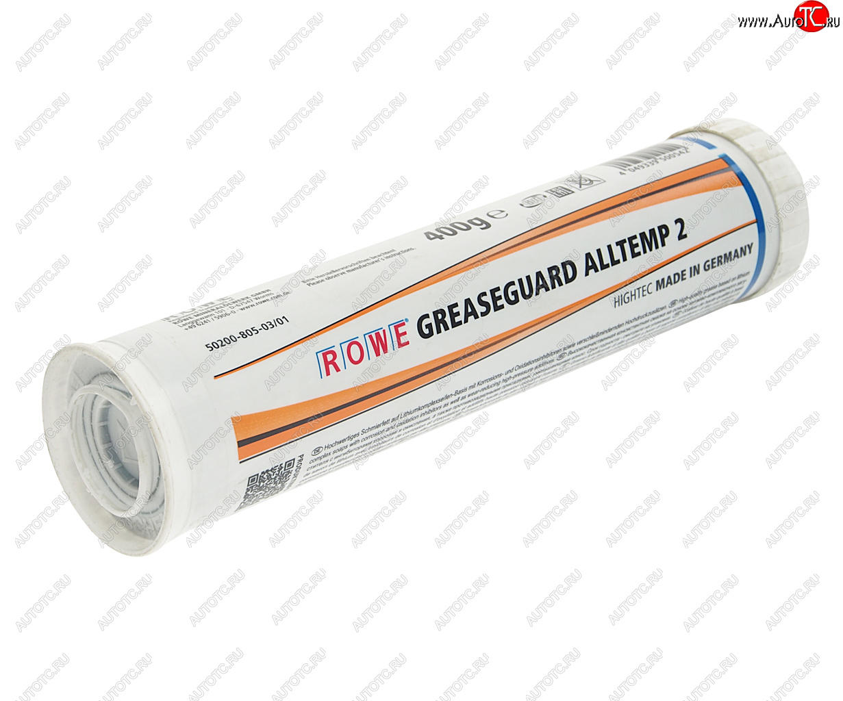 959 р. Смазка литиевая высокотемпературная HIGHTEC GREASEGUARD ALLTEMP 2 NLGI 2 400г картридж (синяя) ROWE ROWE 50200-0004-99  с доставкой в г. Кемерово
