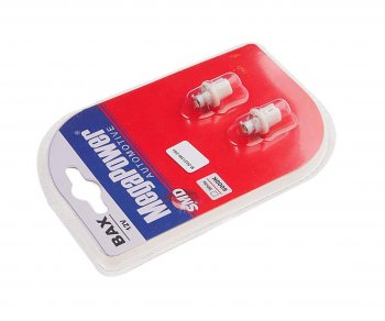96 р. Лампа светодиодная 12V T5 W2x4.6d 6000K бесцокольная блистер (2шт.) MEGAPOWER MEGAPOWER-AUTOMOTIVE 50213w-2бл  с доставкой в г. Кемерово. Увеличить фотографию 2