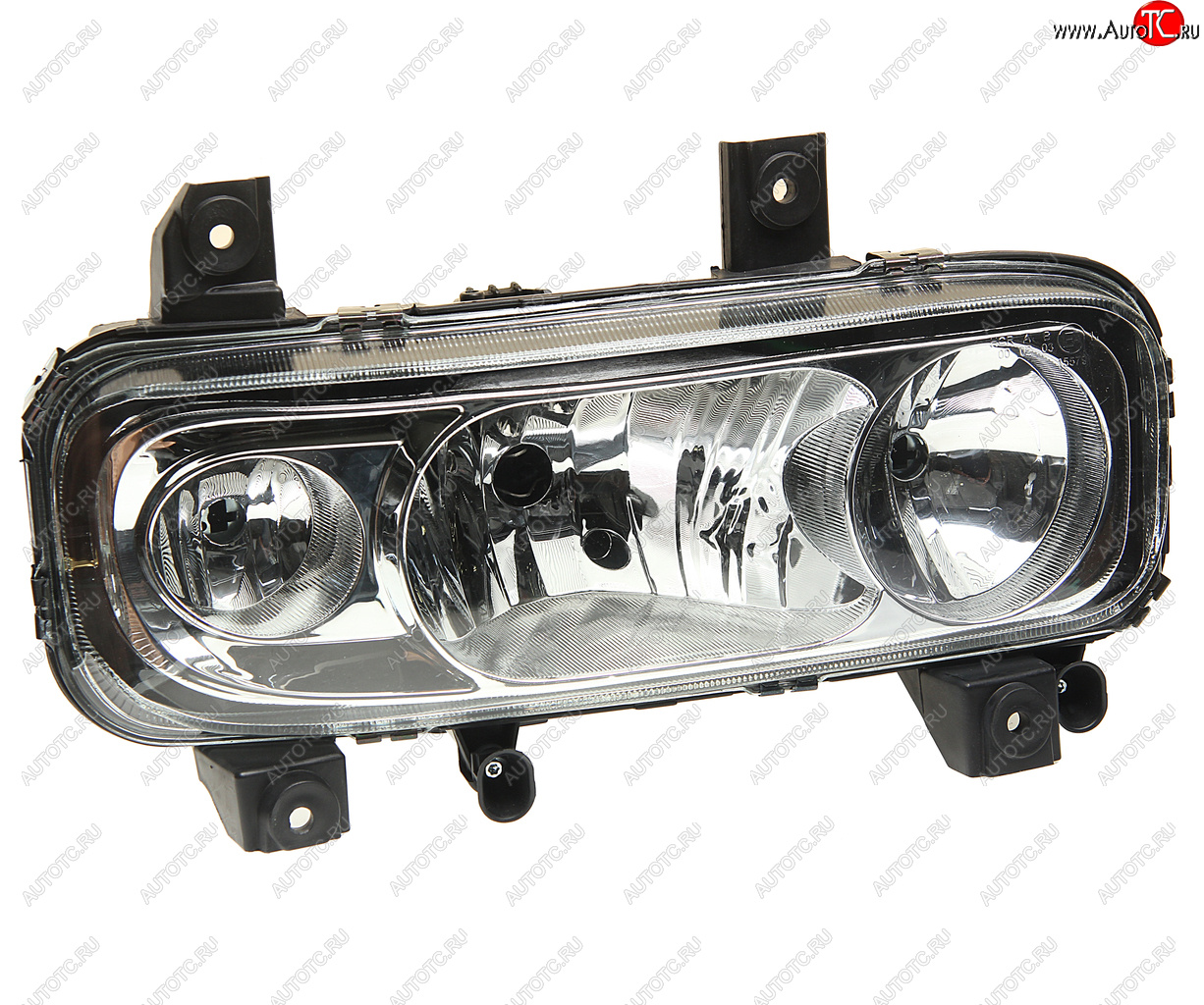 7 999 р. Фара MERCEDES Atego (04-) правая (с противотуманной фарой) (стекло гладкое) AYFAR AYFAR 505654  с доставкой в г. Кемерово