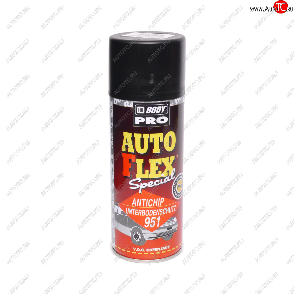 699 р. Антигравий черный аэрозоль 0.4л Autoflex U951 PRO BODY BODY 5100200030  с доставкой в г. Кемерово