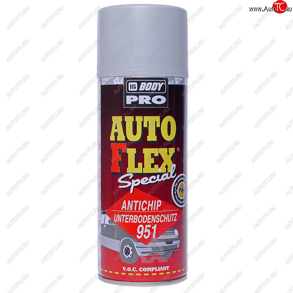 669 р. Антигравий серый аэрозоль 0.4л Autoflex U951 PRO BODY BODY 5100700030  с доставкой в г. Кемерово