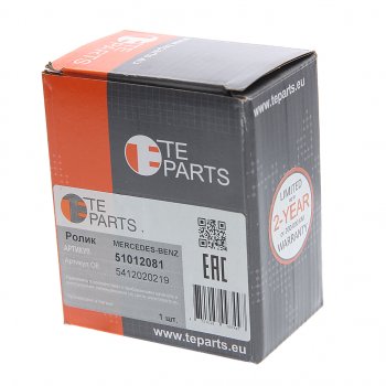 2 679 р. Ролик приводного ремня MERCEDES обводной (ролик металл) TE PARTS TE PARTS 51012081  с доставкой в г. Кемерово. Увеличить фотографию 3